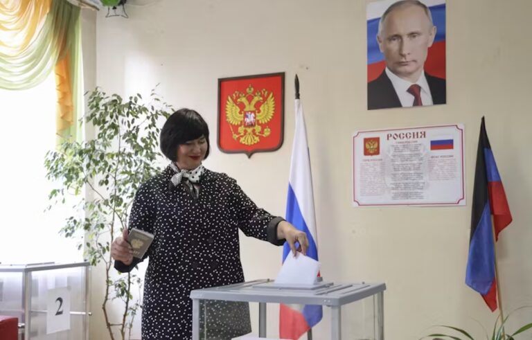 Russian-held elections reveal reality of a long war