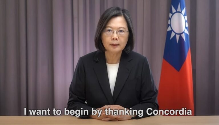 President Tsai addresses Concordia Annual Summit