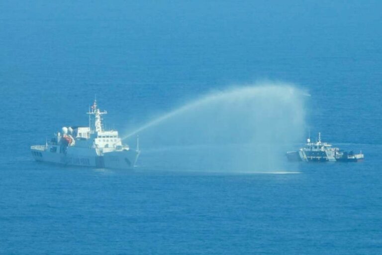 US and Philippines condemn the Chinese coast guard’s water cannon blasts on fisheries vessels
