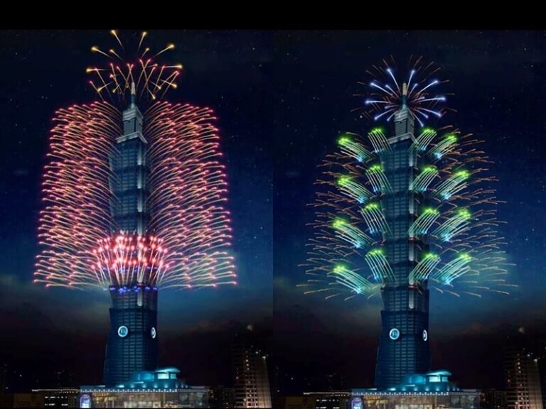 Taipei 101 building readies for New Year’s Eve fireworks display